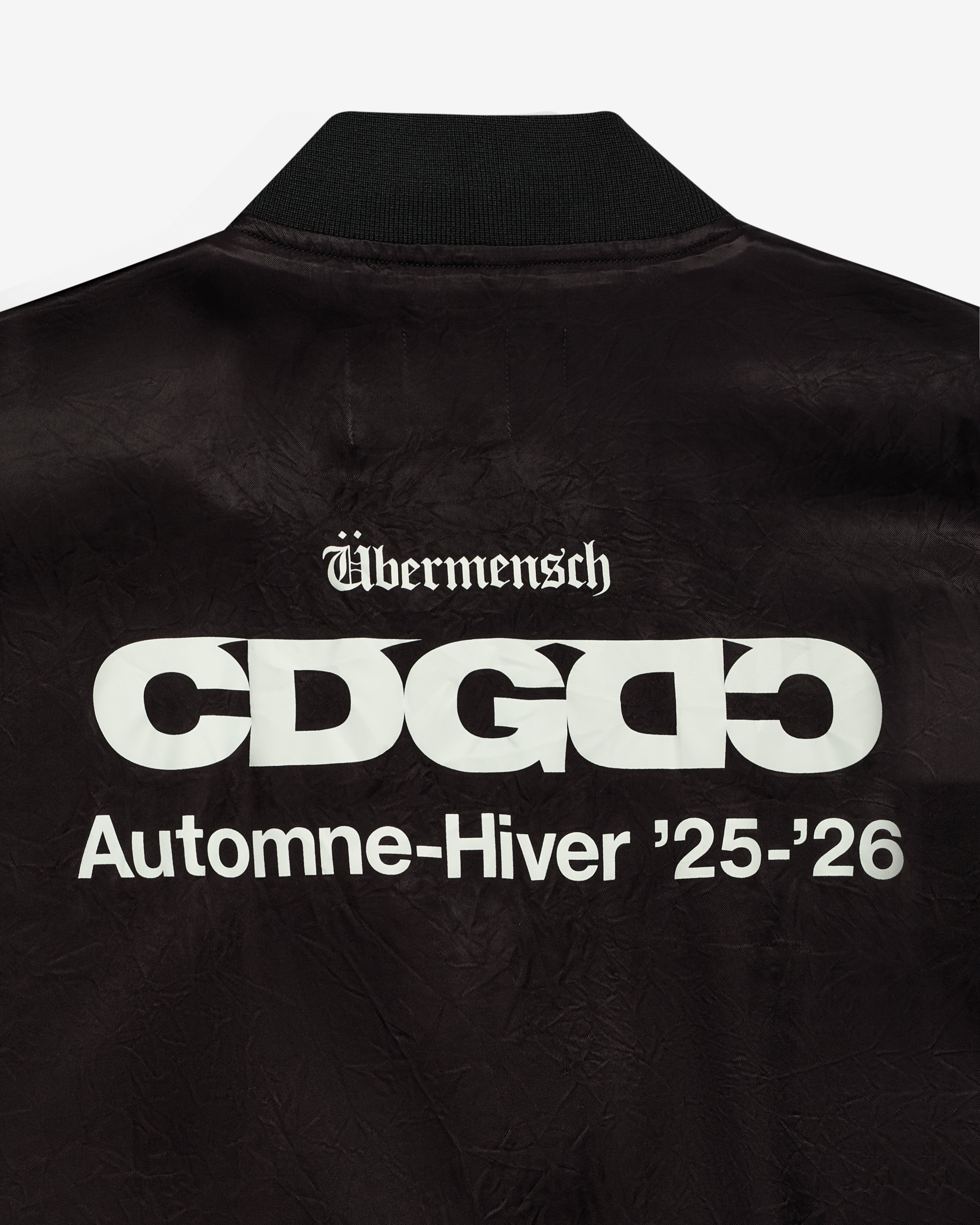 CDG: G-DRAGON Übermensch Longline Bomber Jacket (Black) | DSML E-SHOP