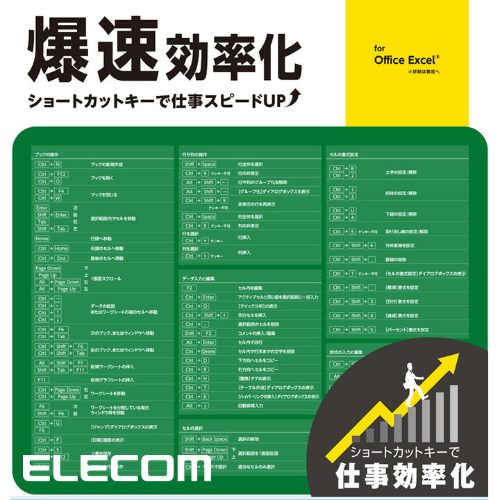 爆速効率化マウスパッド for Excel | エレコムダイレクトショップ本店
