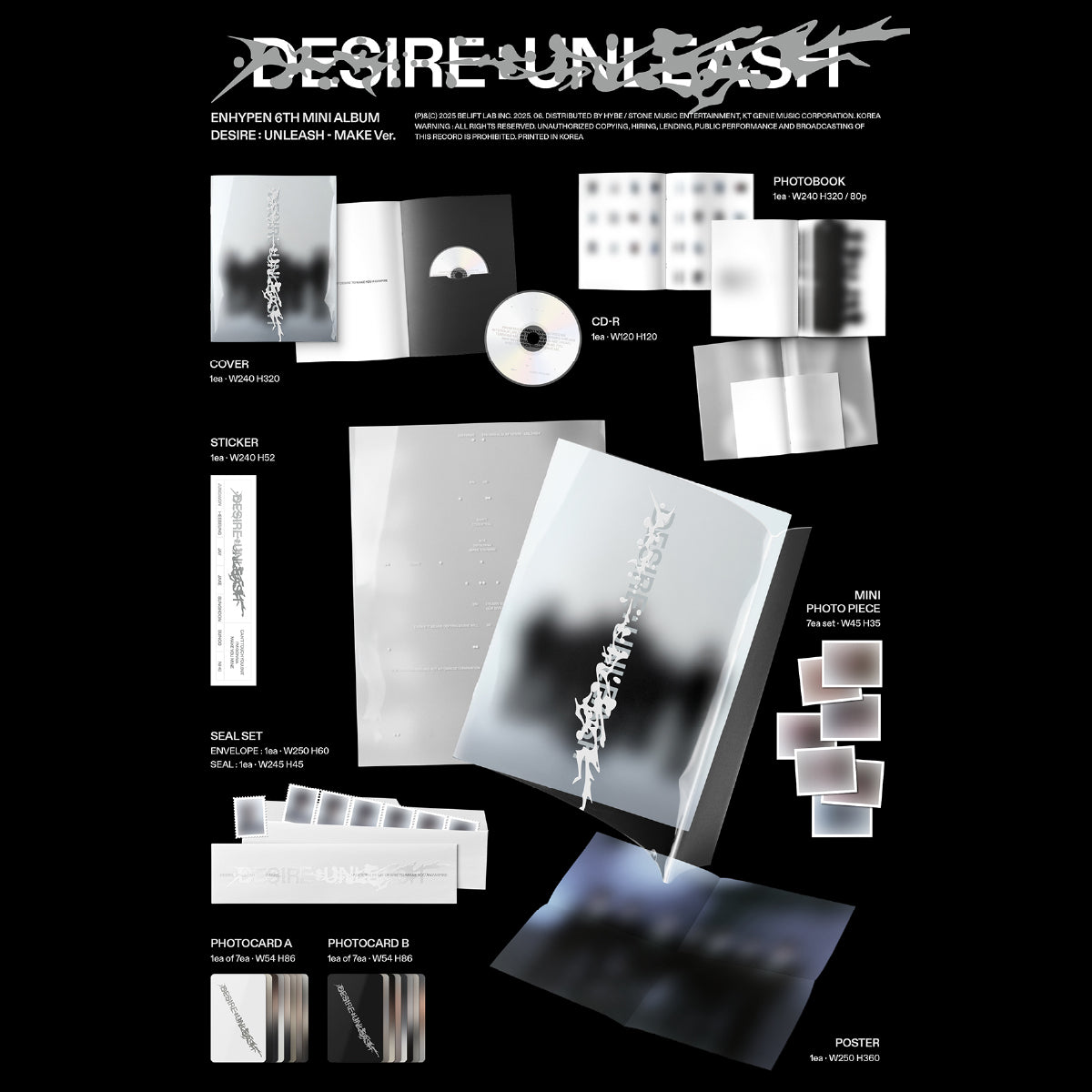 DESIRE : UNLEASH [MAKE Ver.] (Signed Exclusive) - ENHYPEN Store