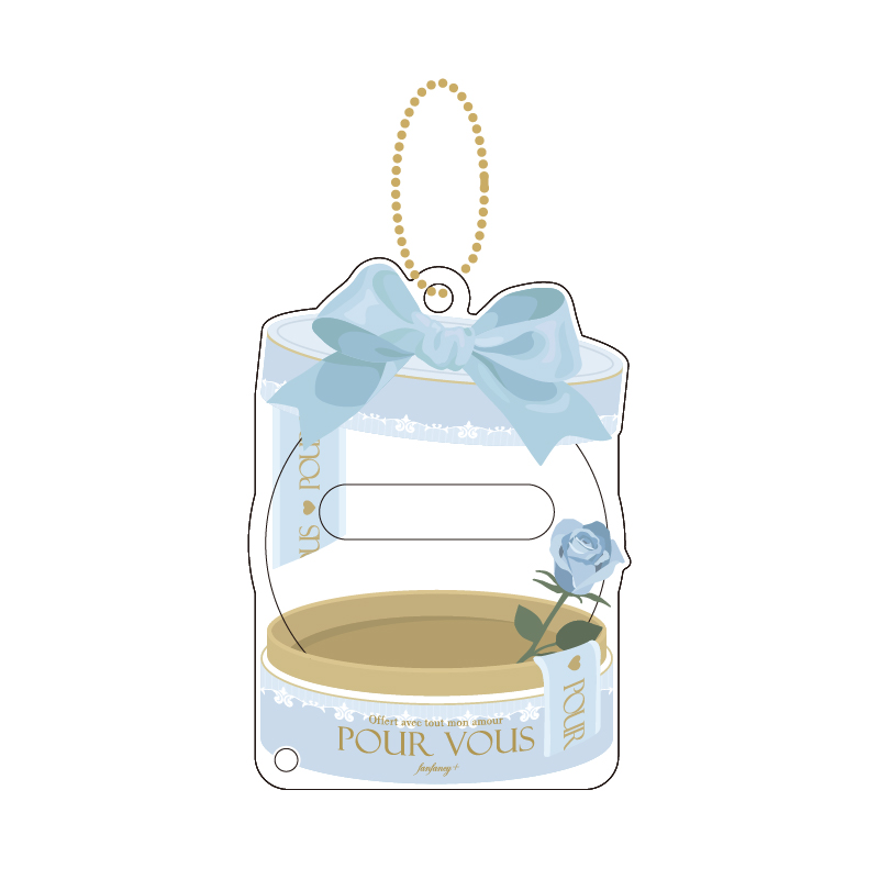 缶バッジアクリルフレーム ミニョンギフト ライトブルー| FUKUYA