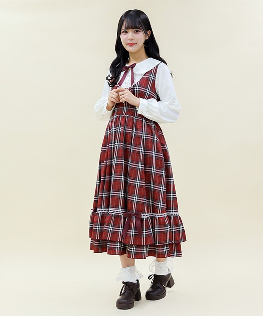 チェックフリルレディワンピース | POETIQUE -outlet- | axes femme