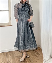 ドットチュール×レースドレス | axes femme | axes femme online shop