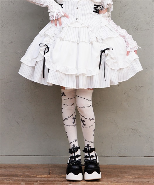 ストライプフリルスカート | axes femme online shop