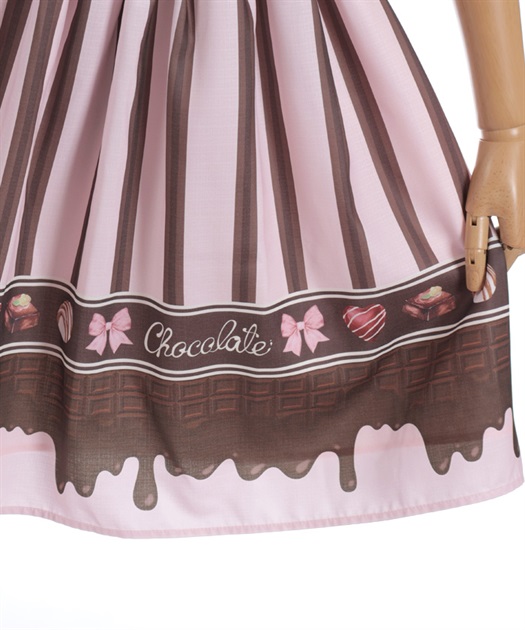 ボンボンショコラ柄ジャンパースカート【受注生産】 | Chalmiere