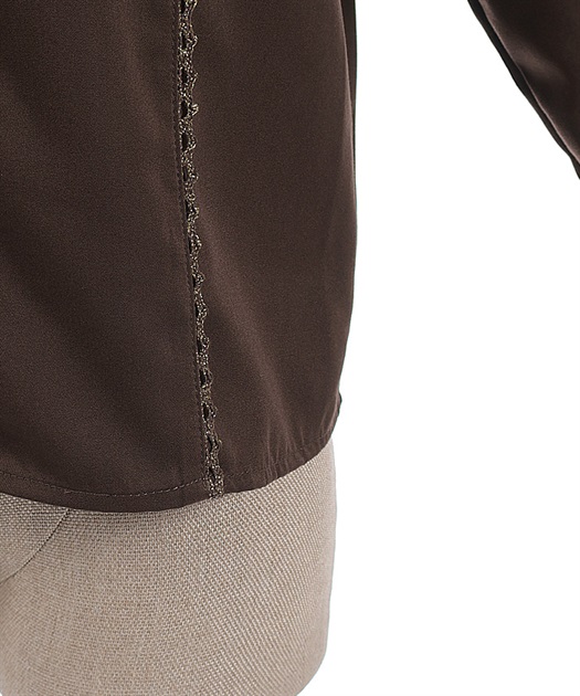 チョコレート柄衿ブラウス【受注生産】 | Chalmiere | axes femme