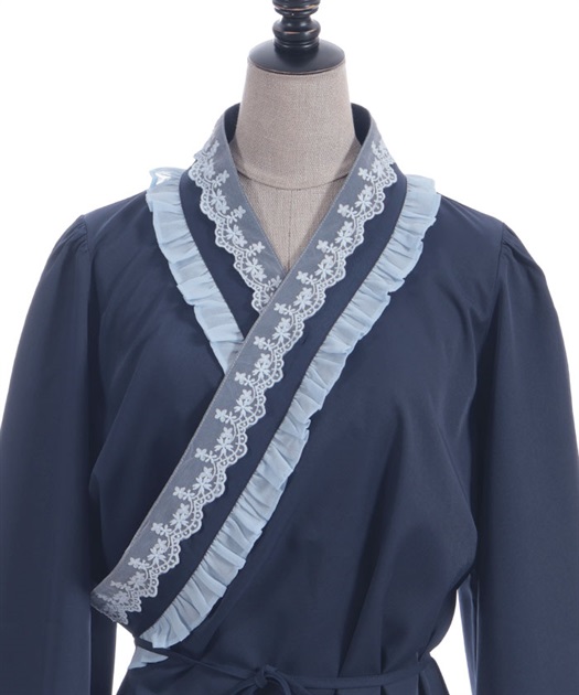 衿レース付き和風ブラウス | 大人衣料 | axes femme online shop