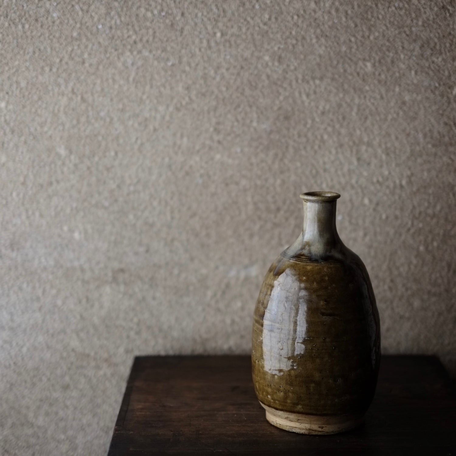 時代 鉄釉卯の斑 徳利 瀬戸・美濃 花生 (江戸中期) – 逢季荘