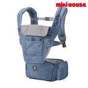 ぴぴぴ【※新品】ミキハウス×ポグネー ベビーキャリア インディゴブルー