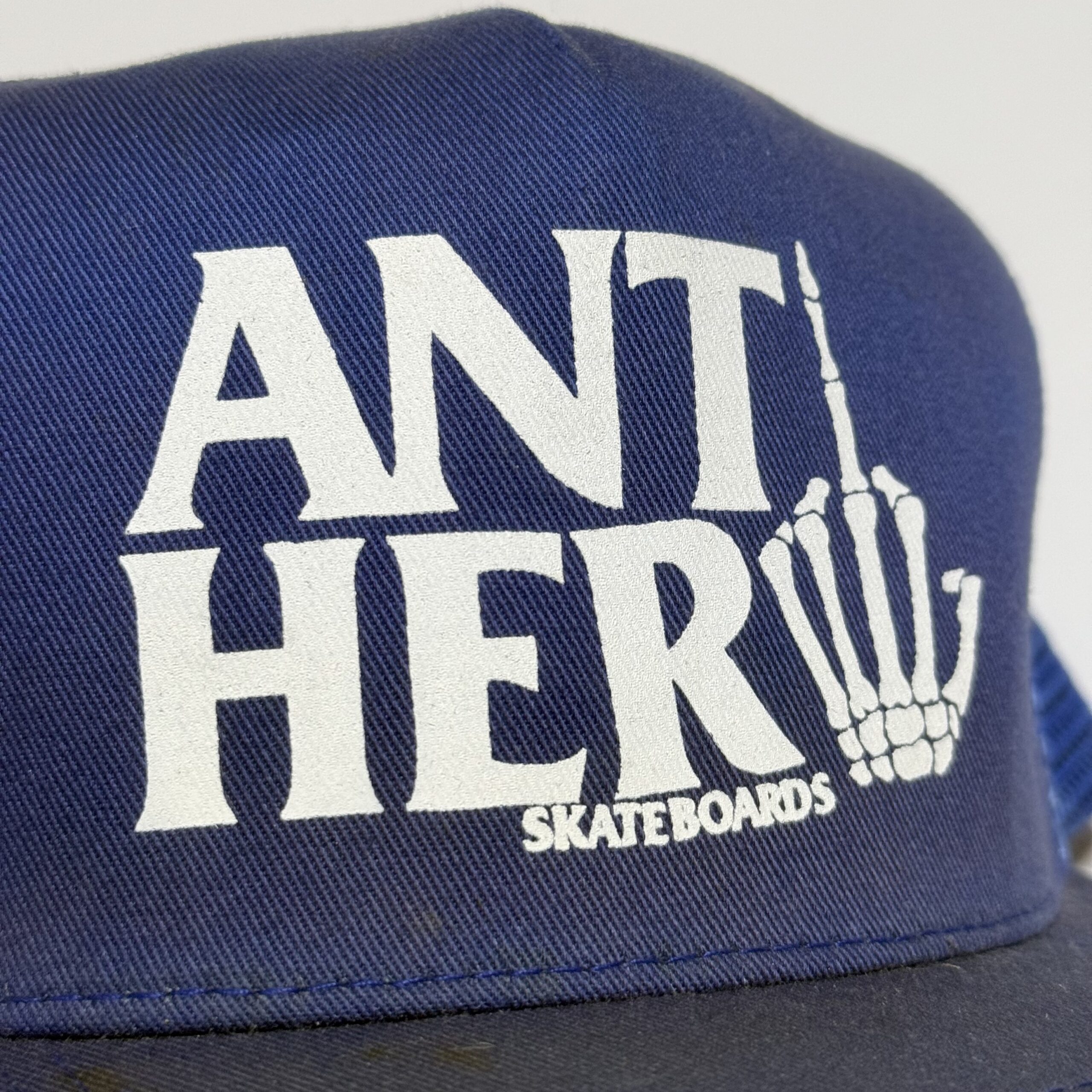 90's ANTIHERO Skateboards Mesh Cap Made in USA (Blue) – ALIVE Used