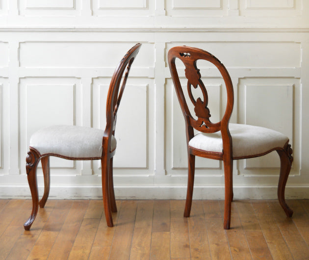 アンテークバルーンバックチェア4P – 英国アンティーク家具専門店 神戸