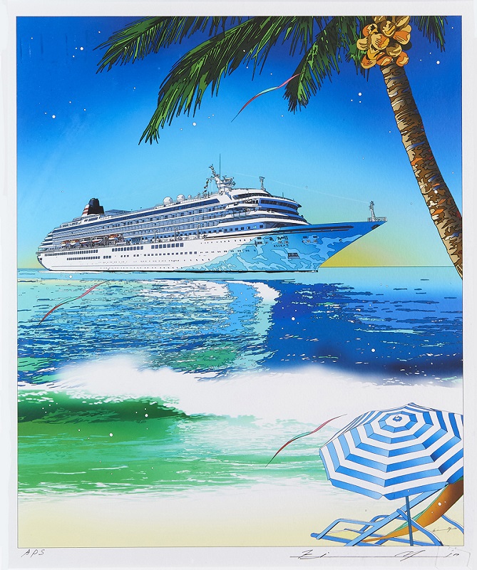 鈴木英人版画「波路はるかに」 | 飛鳥クルーズ オンラインショップ【公式】