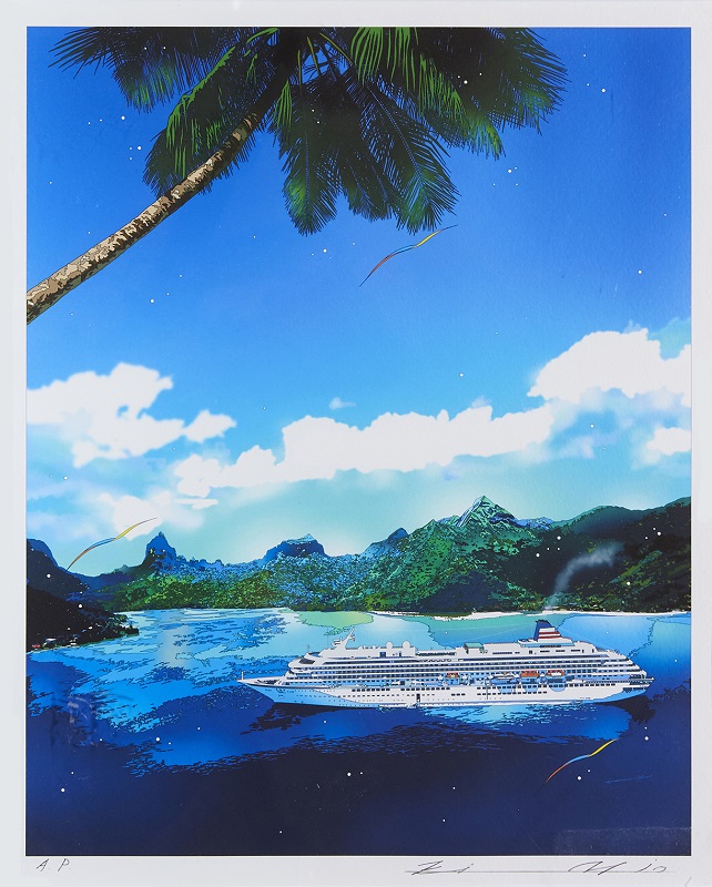 鈴木英人版画 「楽園という日常」 | 飛鳥クルーズ オンラインショップ