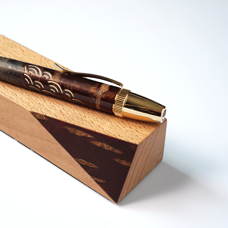 秋田県 樺細工ボールペン: 双艶「SAZANAMI」 | 飛鳥クルーズ