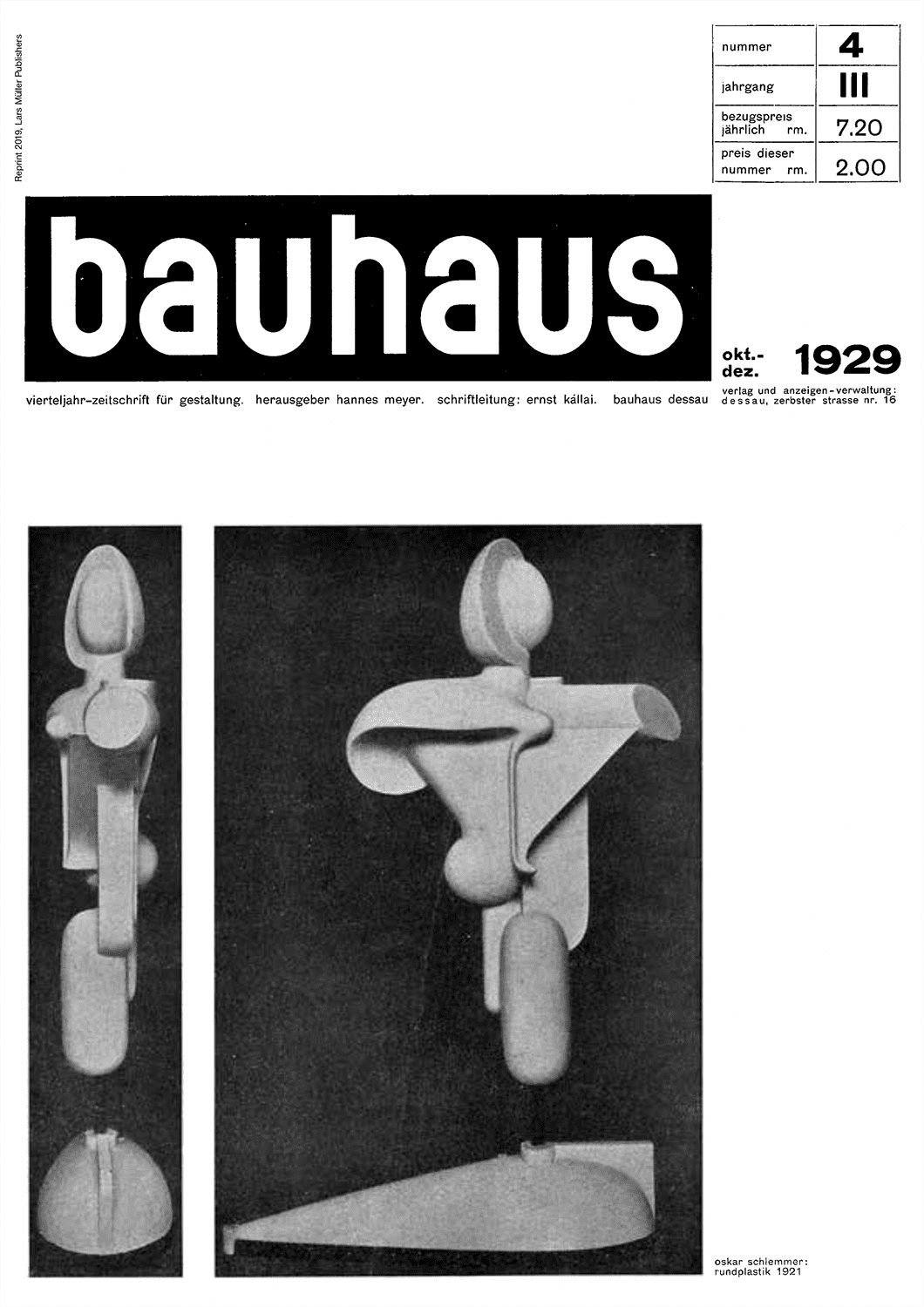 Bauhaus Journal 1926-1931 - バウハウス運動 – オリジナルデザインの