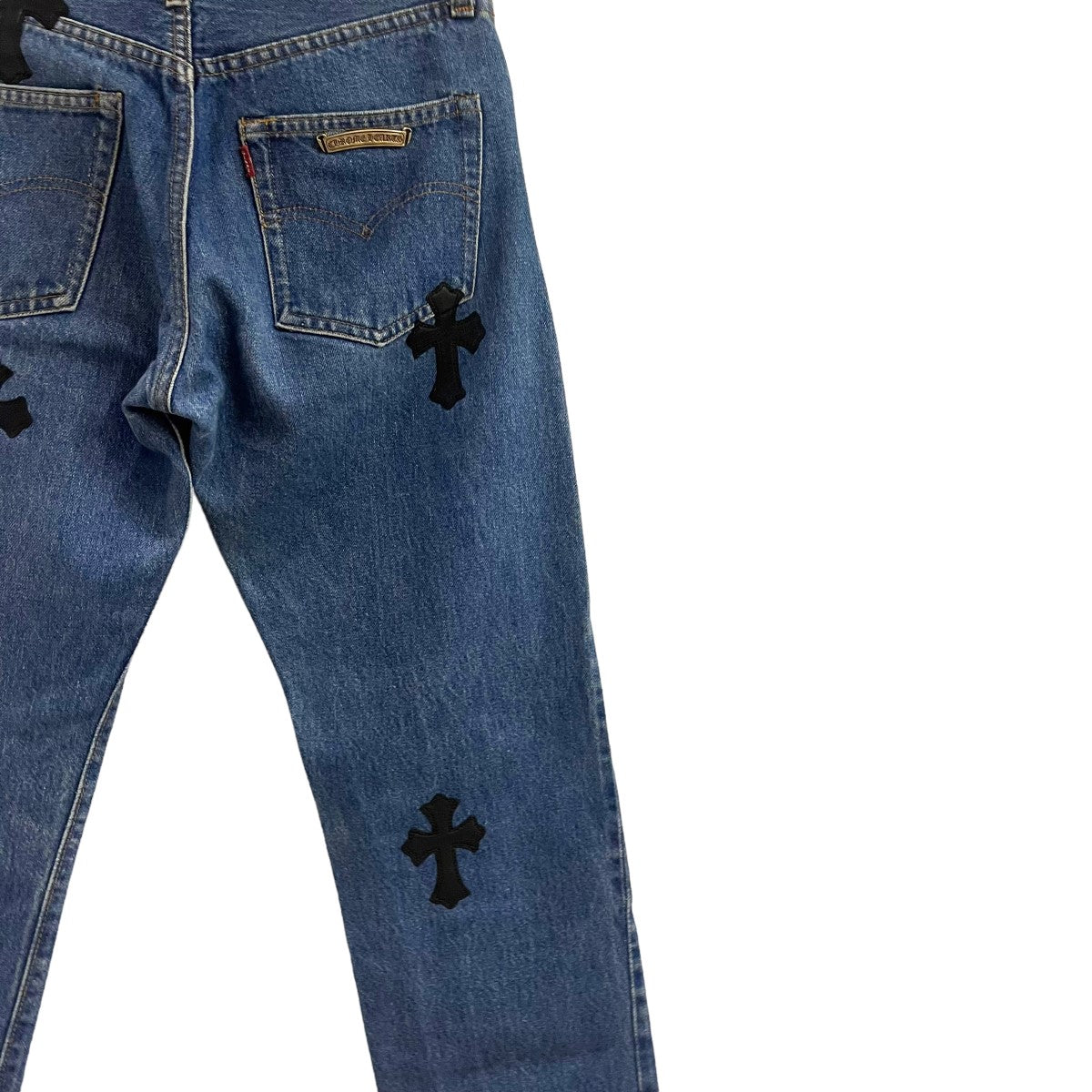 CHROME HEARTS×LEVI'S クロスパッチデニムパンツ インディゴ サイズ 25