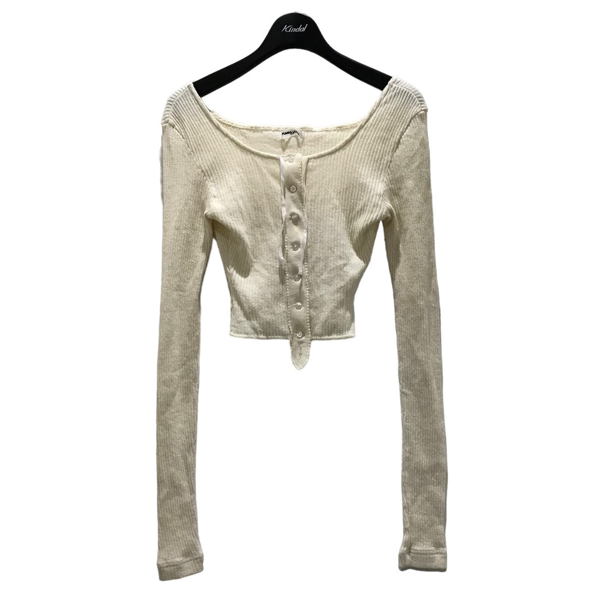 FUMIKA UCHIDA(フミカウチダ) COTTON RIB ／ LONG-SLEEVE CORSET TOP