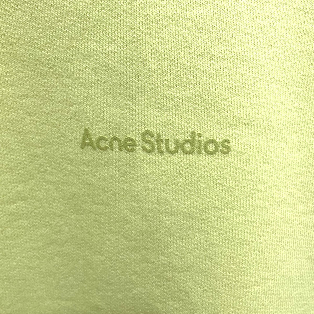 ACNE STUDIOS(アクネストゥディオズ) スタンプロゴスウェット イエロー