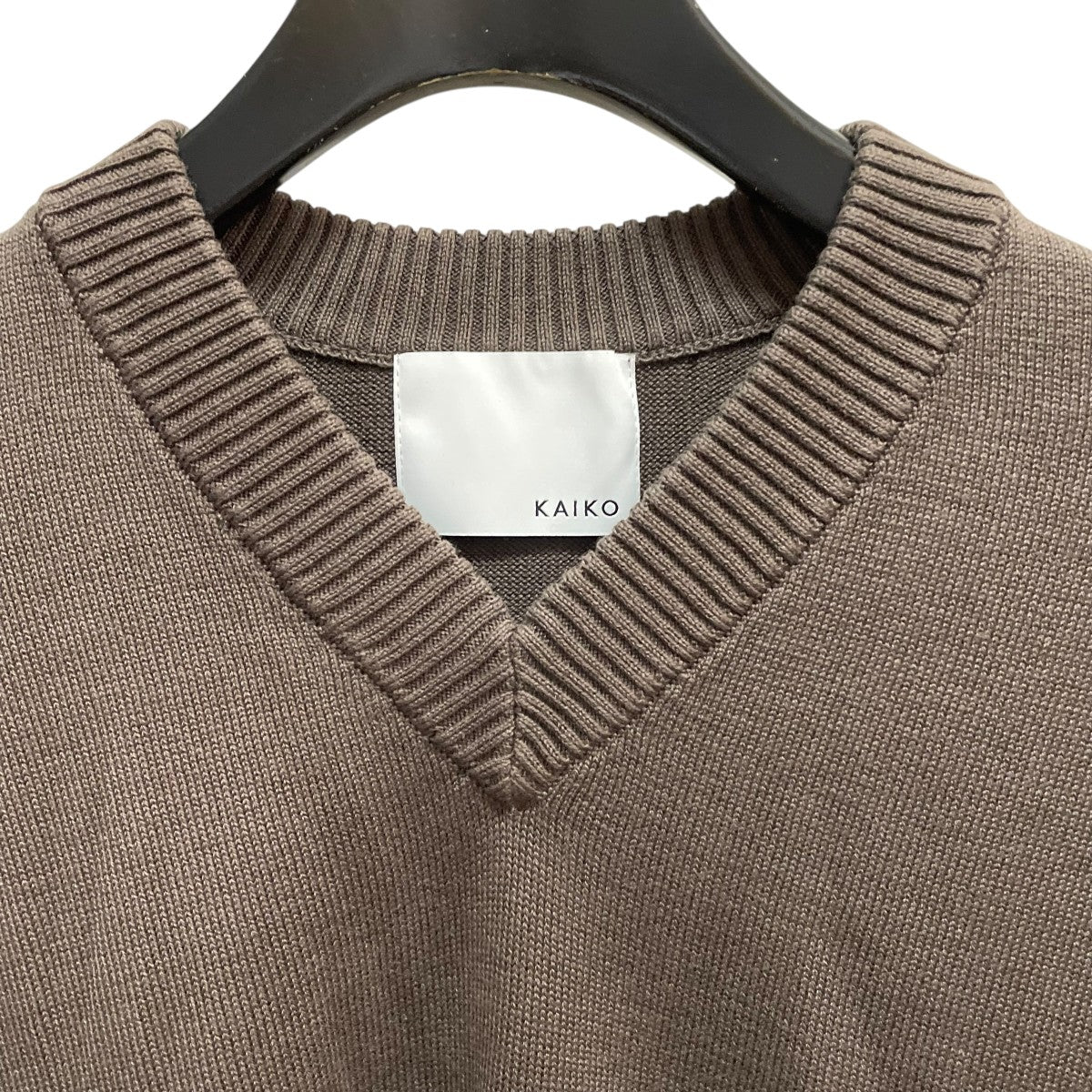 KAIKO(カイコー) KAIKO V NECK SWEATERニット ブラウン サイズ 2