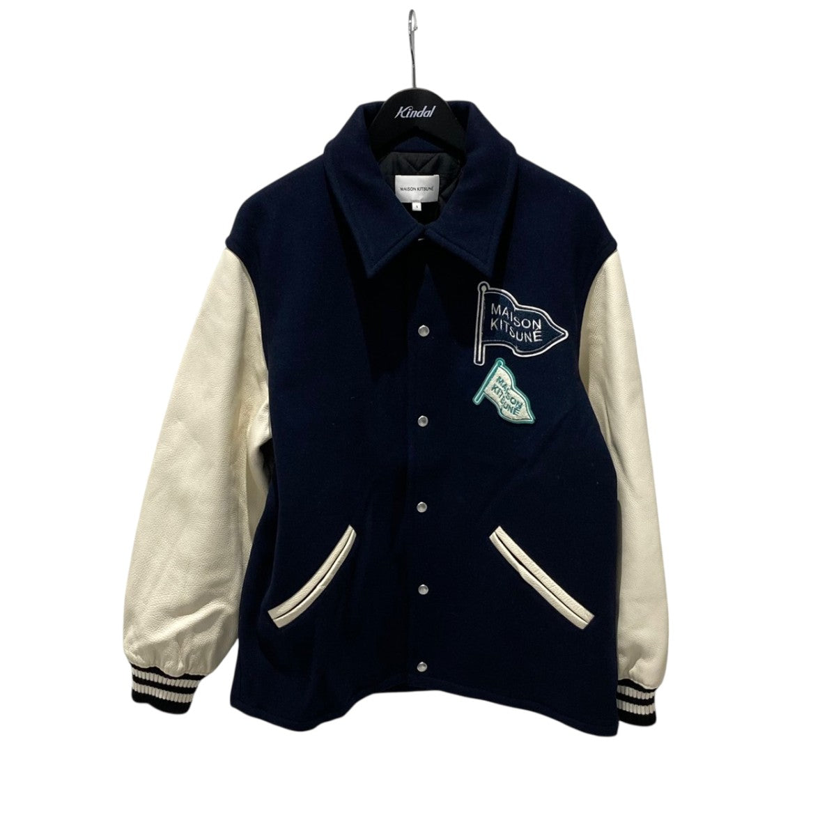 MAISON KITSUNE(メゾンキツネ) VARSITY JACKET IN WOOL FELT WITH