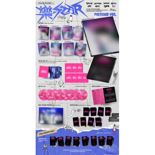 Stray Kids - 樂-STAR [8th Mini Album/POSTCARD ver./8種のうち1種