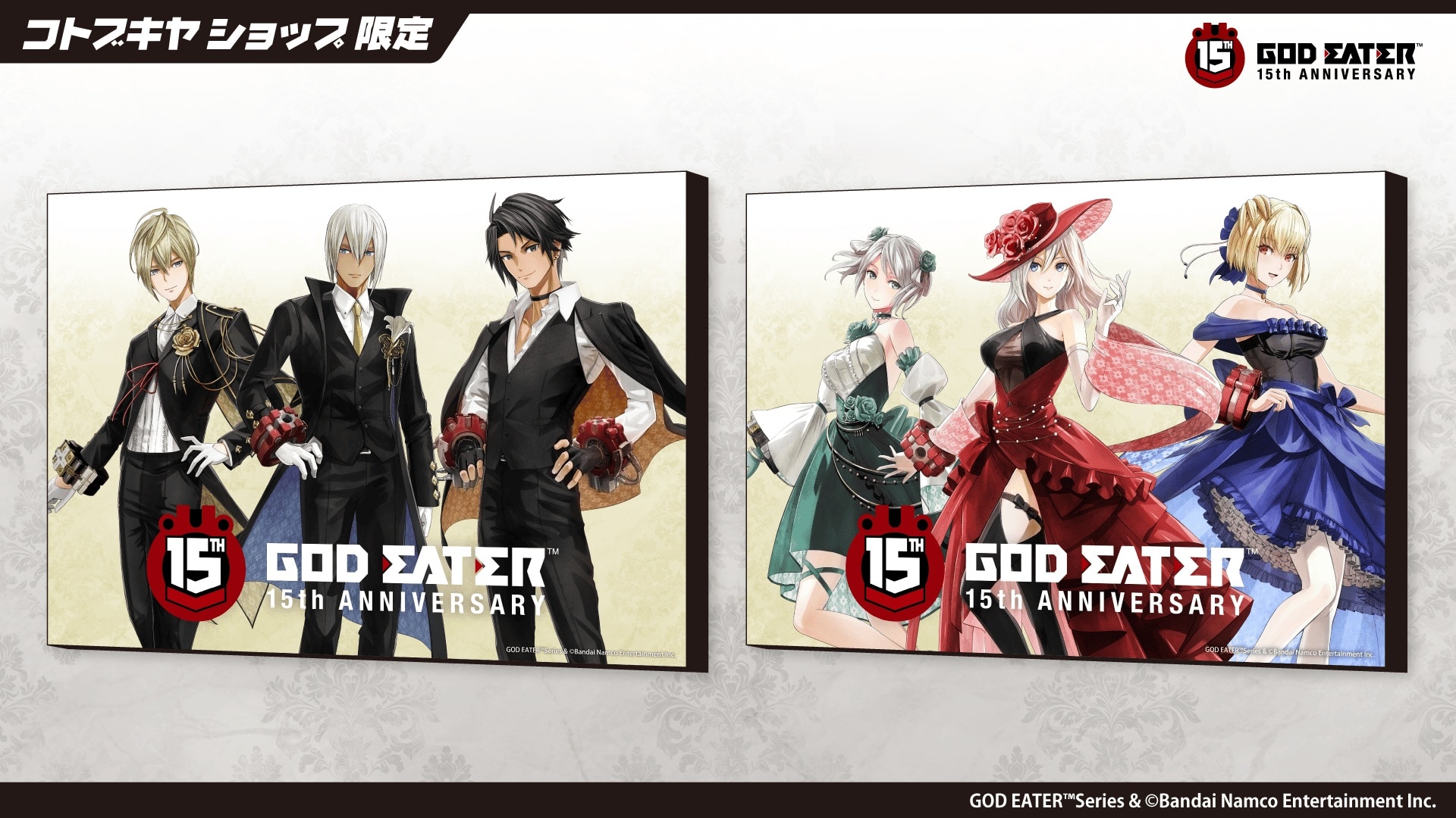 限定品】GOD EATER 15th Anniversary ウォールデコ クリスタル加工 A