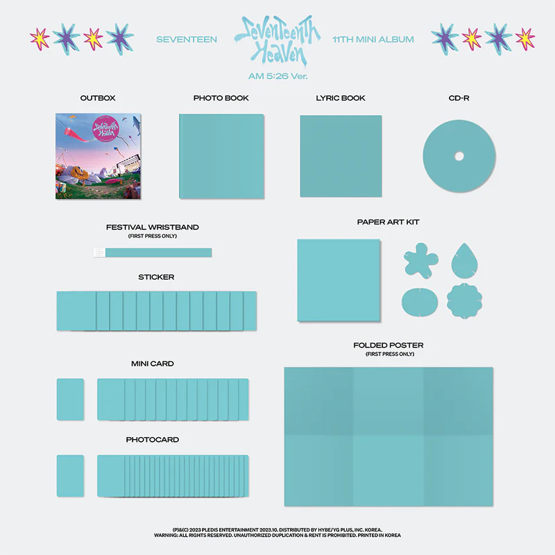 SEVENTEEN - SEVENTEENTH HEAVEN (11TH MINI ALBUM) – Kpop Nara