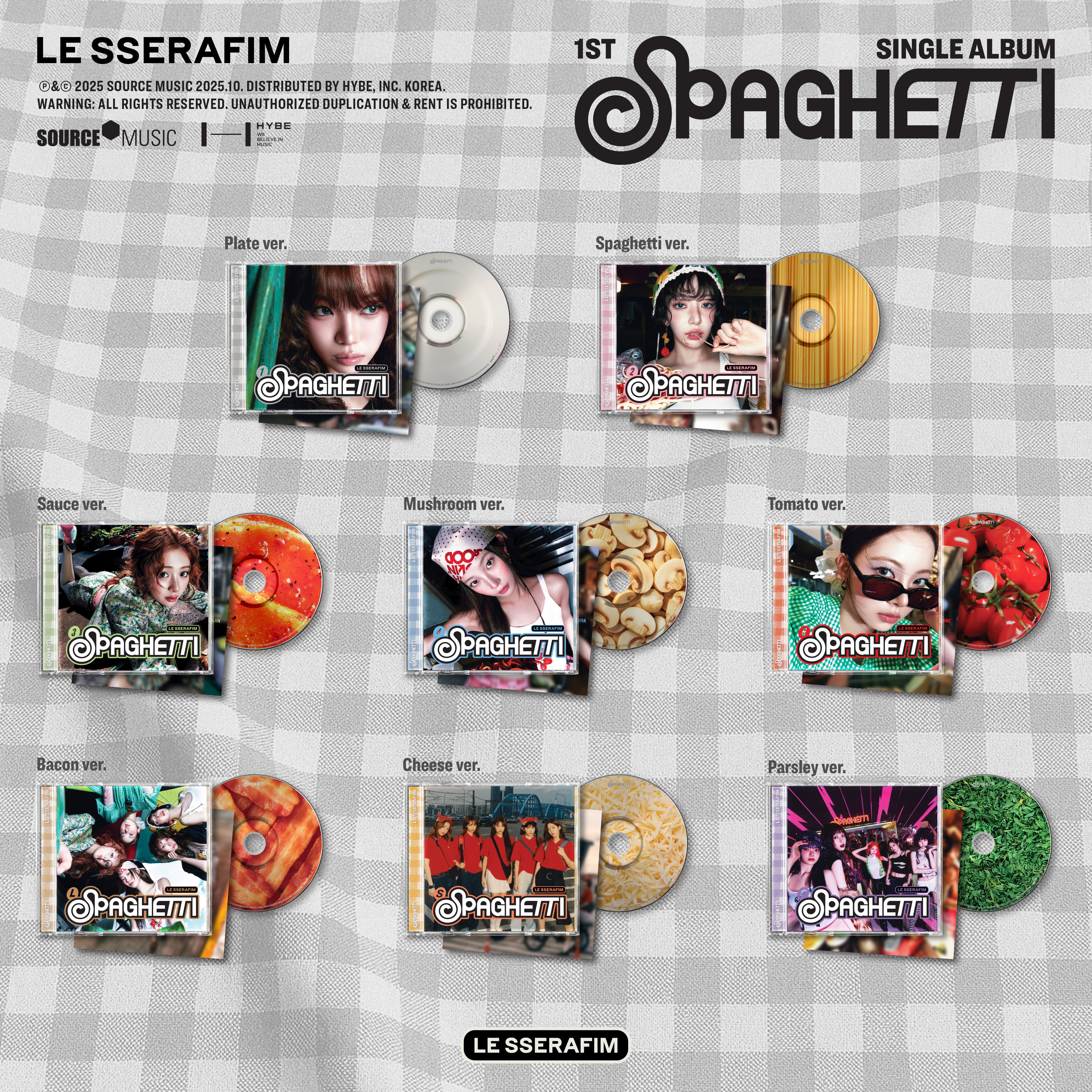 1st Single Album 'SPAGHETTI' Single CD (Parsley ver.) - LE