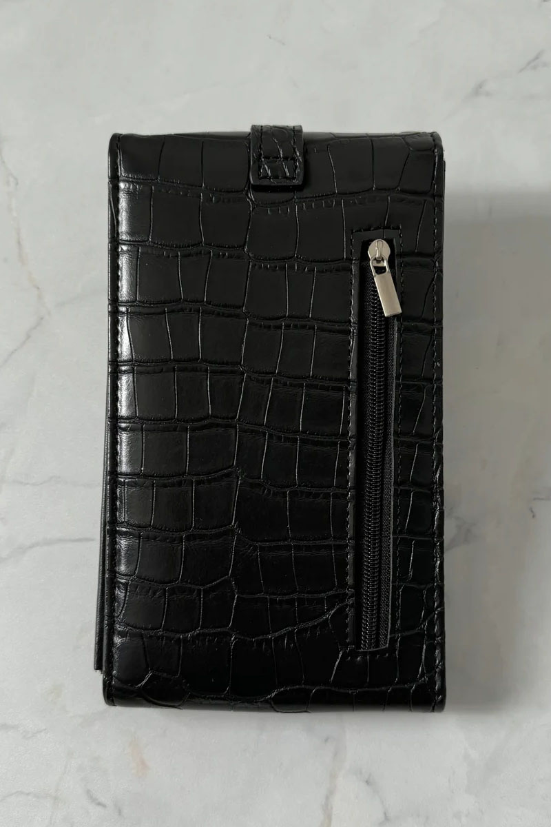 gibous (ギボス) snake cross smartphone shoulder bag / ロック