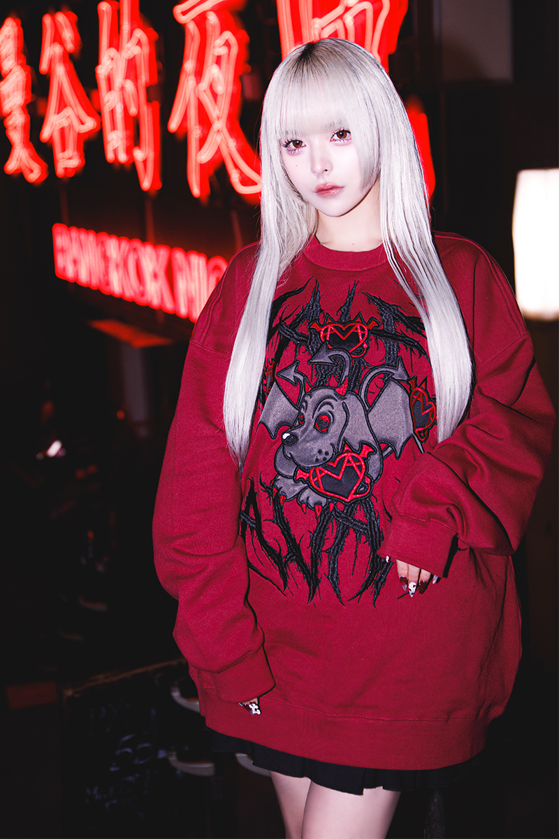 AVAM×GALFY×GEKIROCK CLOTHINGコラボ・スウェット BURGUNDY / ロック