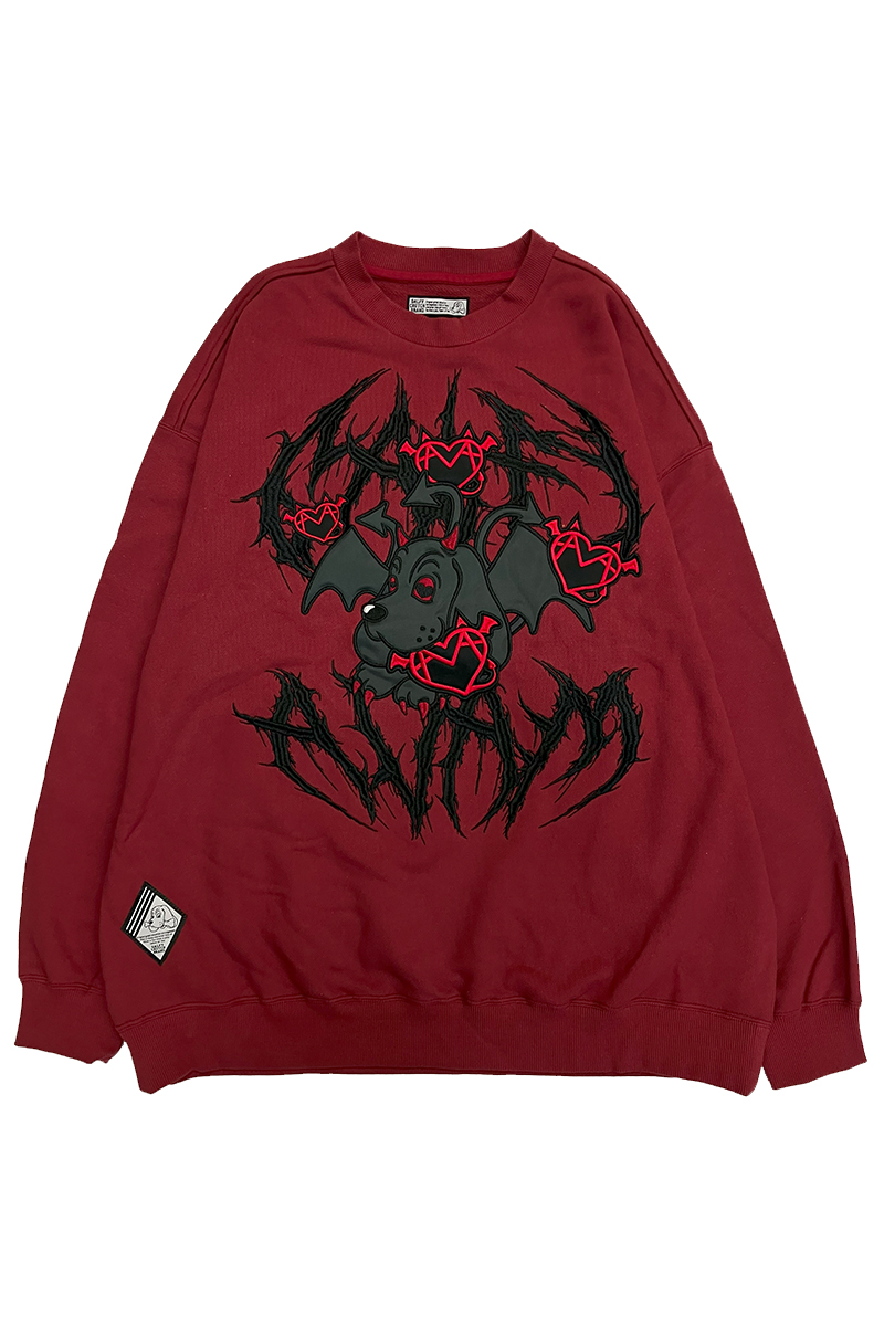 AVAM×GALFY×GEKIROCK CLOTHINGコラボ・スウェット BURGUNDY / ロック