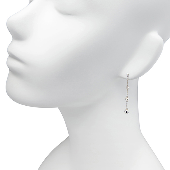 ファセット ミラクル〕純プラチナ ピアス | 高品質 金・プラチナ