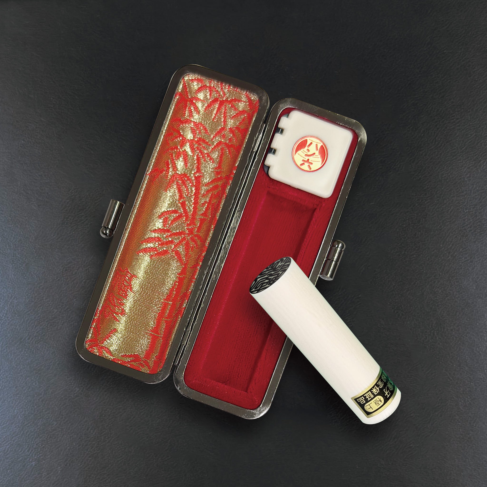 H-9292】未使用 本象牙 印材 大径 約17.6mmx60.2mm 1本 25.2g 印鑑