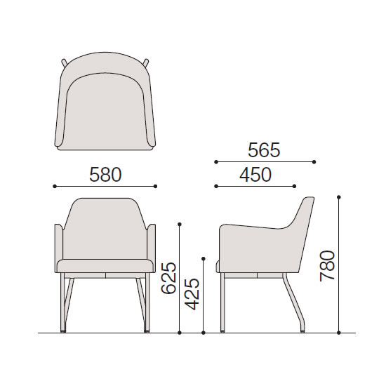ラウンジチェア NP スチール脚タイプ アジャスター付 LNP-15C-W1