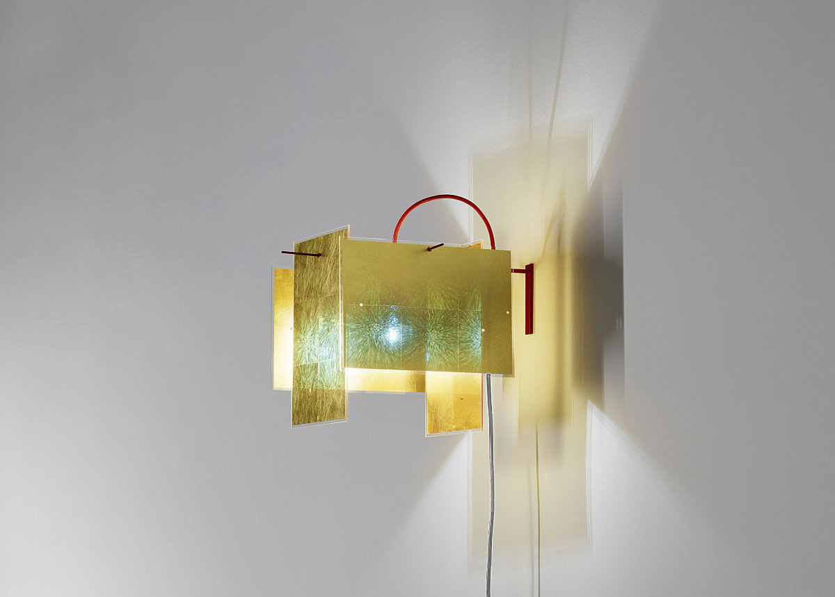 Designer wall lamp 24 carat blue wall | Ingo Maurer