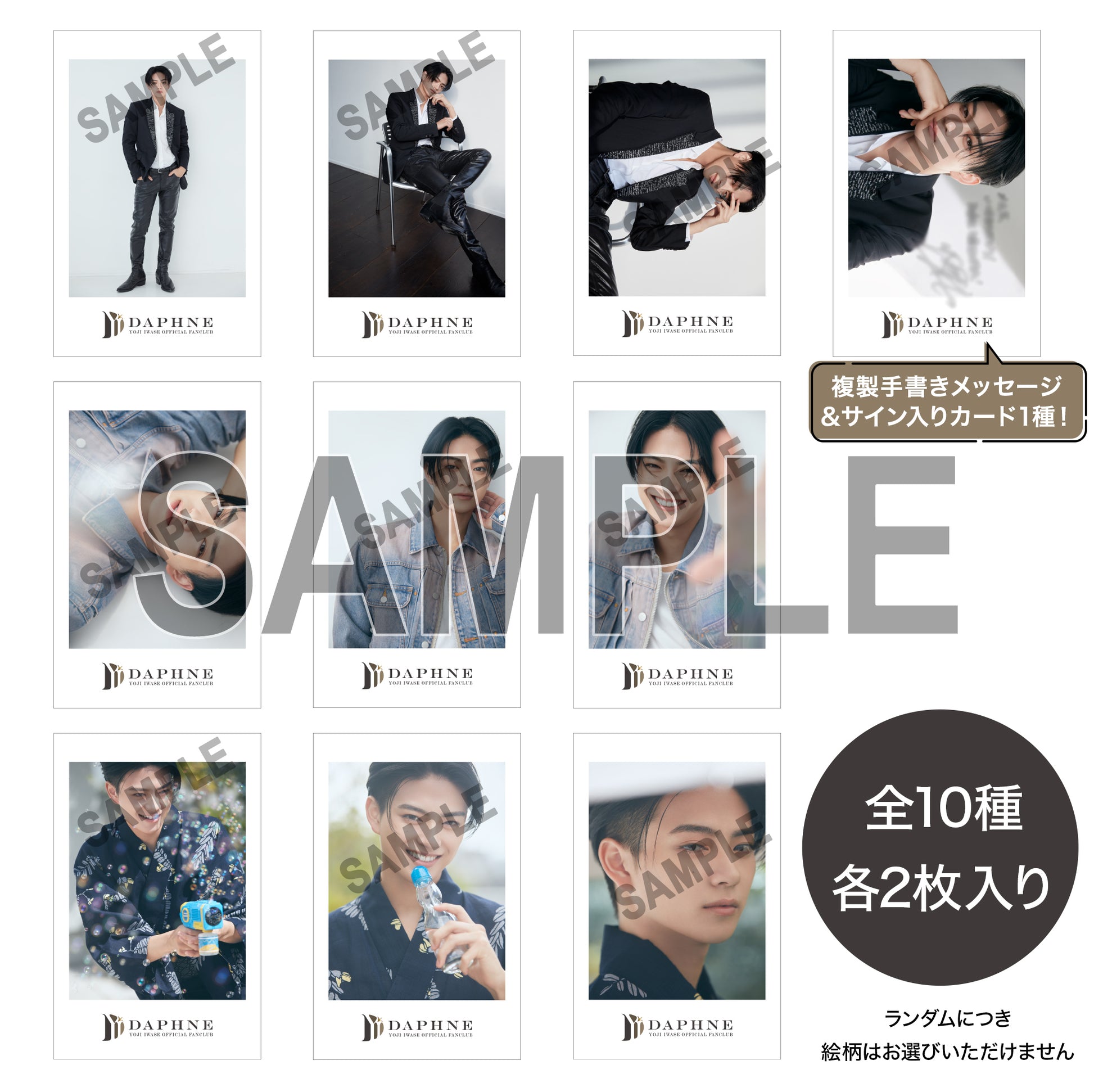 岩瀬洋志/会員限定＞ランダムチェキ風カード（全10種／各2枚入り