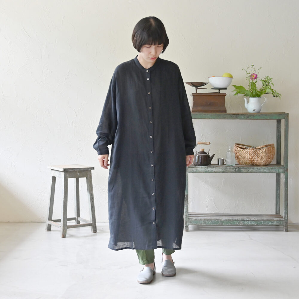 スタンドカラーシャツワンピース - 【シサム工房 公式OnlineStore