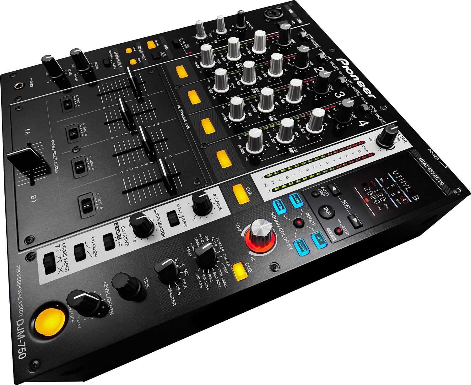 Pioneer DJ DJM750 4-Channel Digital DJ Mixer Black