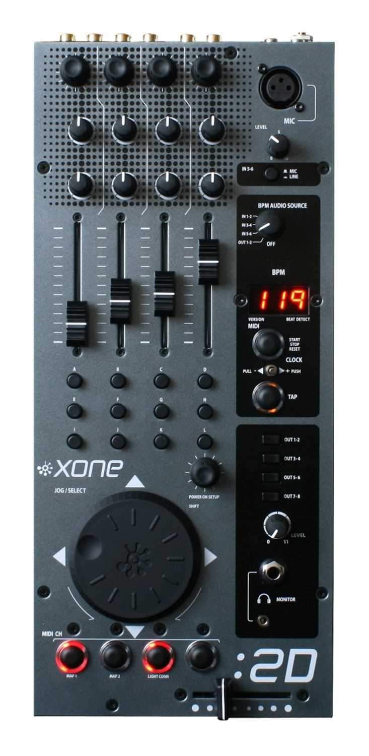 Allen & Heath XONE2D 2 Ch DJ Mixer/Midi Controller