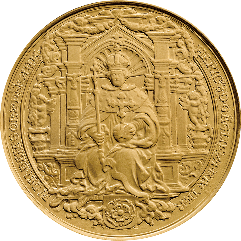 供給元問合せ】英国 ヘンリー8世の国璽 (2024年発行) 2オンス金メダル