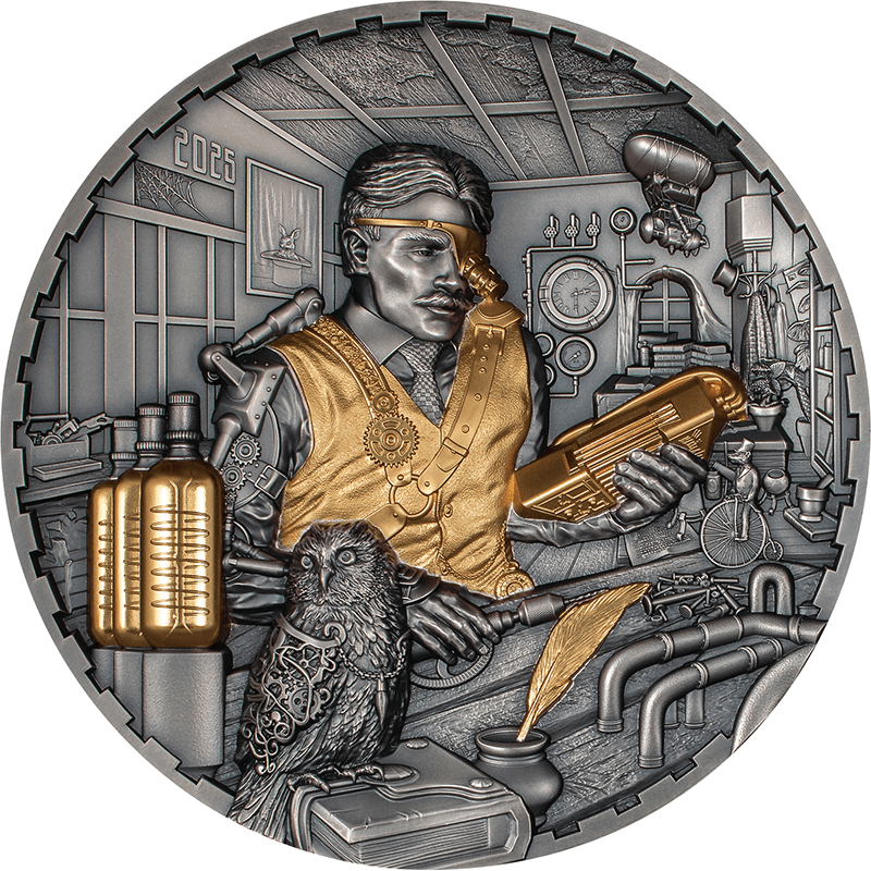 供給元問合せ】クック諸島 2025年 スチームパンク サイエンス・ラボ