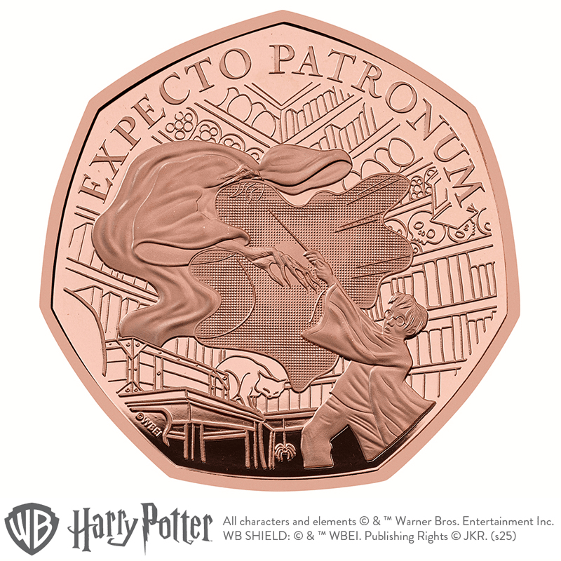 英国 2025年 ハリー・ポッター 最終貨 守護霊の呪文 50ペンス金貨