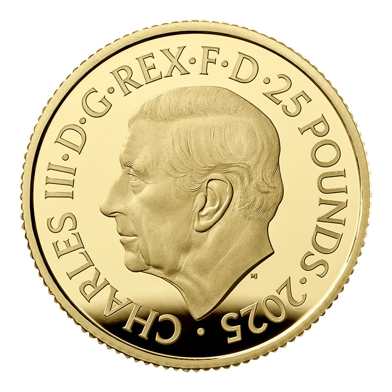 英国 2025年 伝説のミュージシャン ＜ジョン・レノン＞ 25ポンド金貨 1