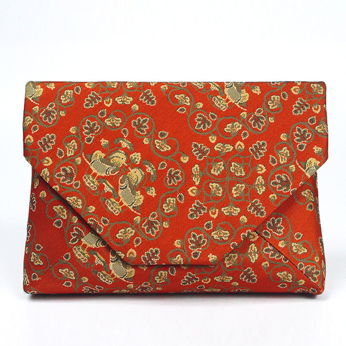 数寄屋袋 鴛鴦唐草文錦 – 龍村美術織物公式オンラインショップ