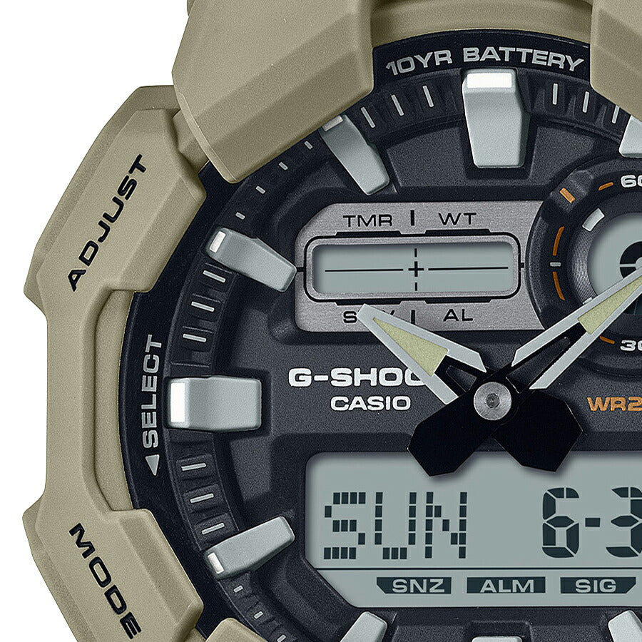 G-SHOCK 10年バッテリー GA-010-5AJF メンズ 電池式 アナデジ ラウンド