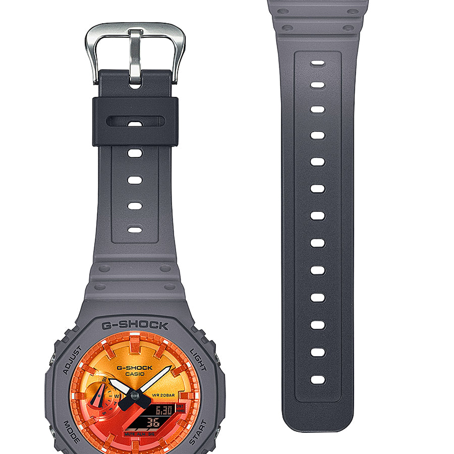 G-SHOCK フレイムインサイド フレイムオレンジ GA-2100FL-8AJF メンズ