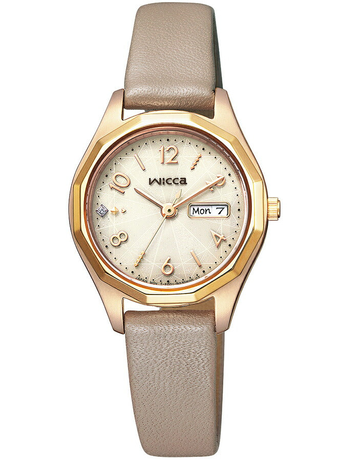 シチズン ウィッカ 多角形ベゼル KH3-525-90 レディース ソーラー