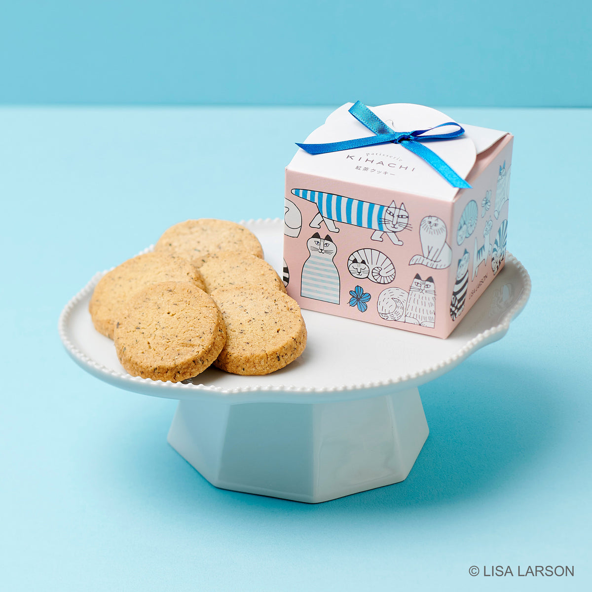 キハチ×リサ・ラーソン】プティBOX 紅茶クッキー&ミニタオルセット