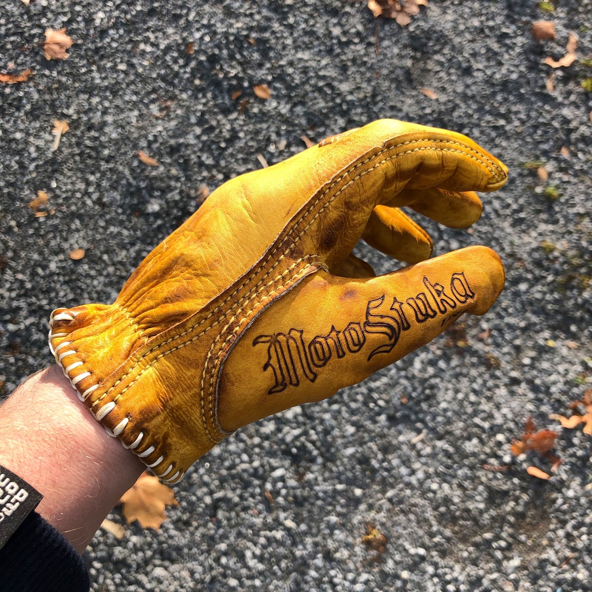 Leather gloves | MotoStuka Bronze Shanks | Ton-up Store