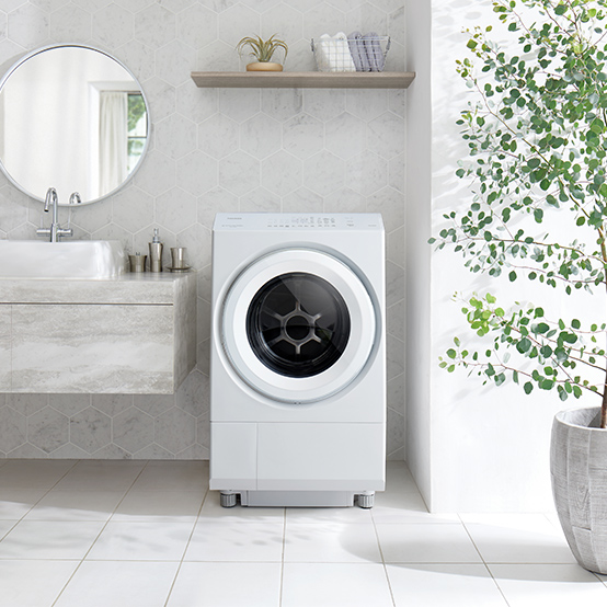 東芝 ドラム式 洗濯乾燥機 ZABOON TW-127XM5L(W)((W)グランホワイト