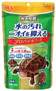 ジェックス カメ元気 プロバイオフード (180g) 亀 かめ エサ-日用品